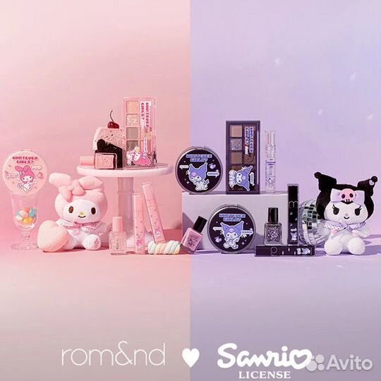 В наличии лимитированная коллекция Rom&nd x Sanrio