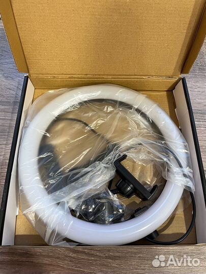 Кольцевая лампа 26 см новая