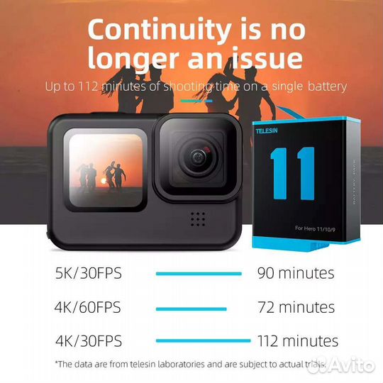 Аккумулятор GoPro9 /GoPro10/Gopro11