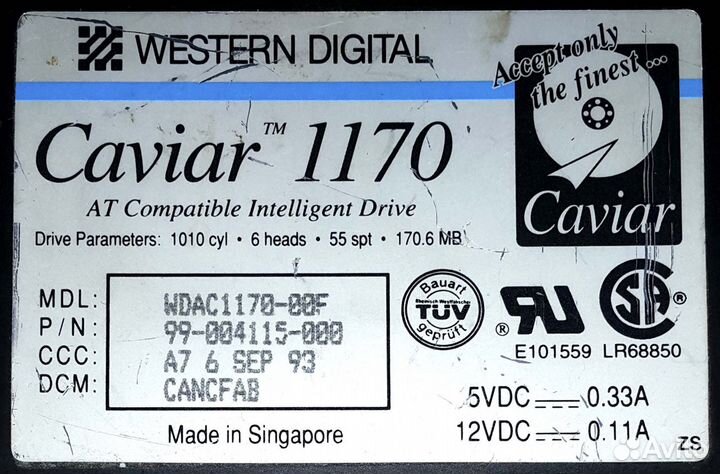 WD Caviar 1170 wdac1170-00F
