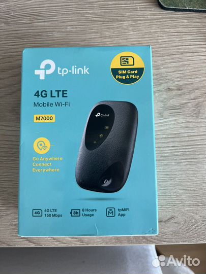 Wi-Fi роутер TP-link M7200, черный