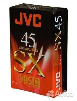 Видеокассета JVC VHS-C SX-45, новая, запечатанная