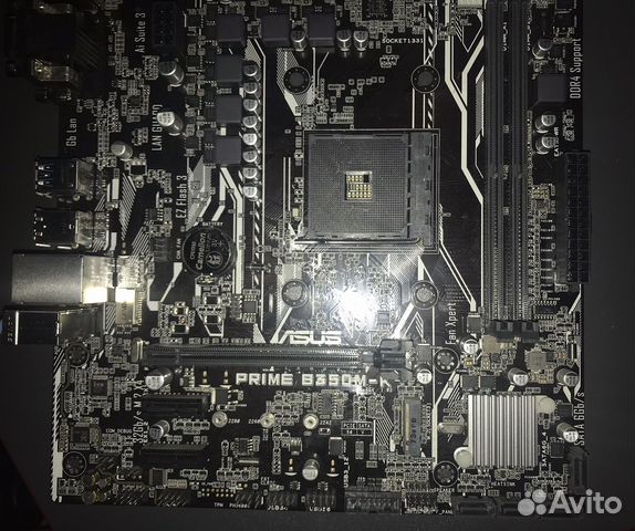 Материнская плата Asus Prime B350M-K купить в Тамбове | Электроника | Авито