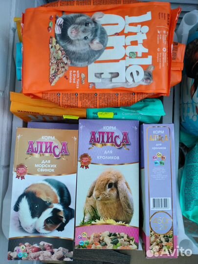 Корм для грызунов, попугаев