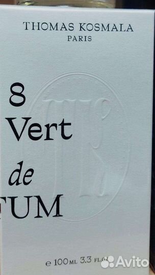 Парфюмерная водаthomas kosmala № 8 tonic vert