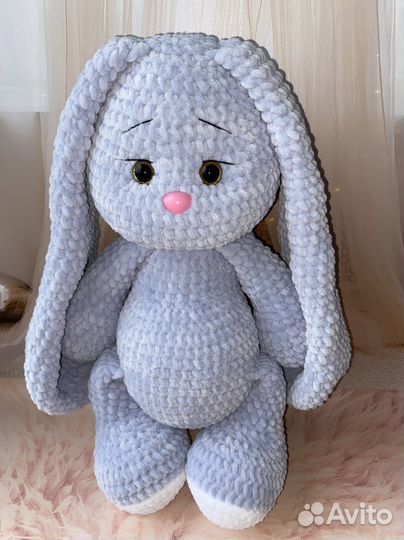 Заяц мягкая игрушка заяц вязаные игрушки