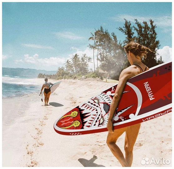 Сап доска Sup board Tiger Red 11.5 комплект