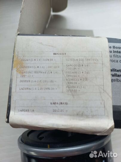 Фильтр масляный bosch для renault