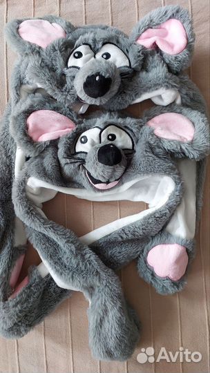 Шапка мышка карнавальная