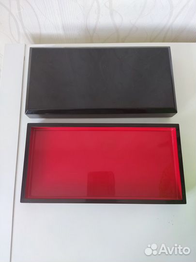 Шкатулка лак перламутр Китай винтаж