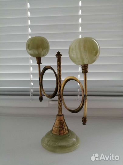 Подсвечник канделябр из оникса