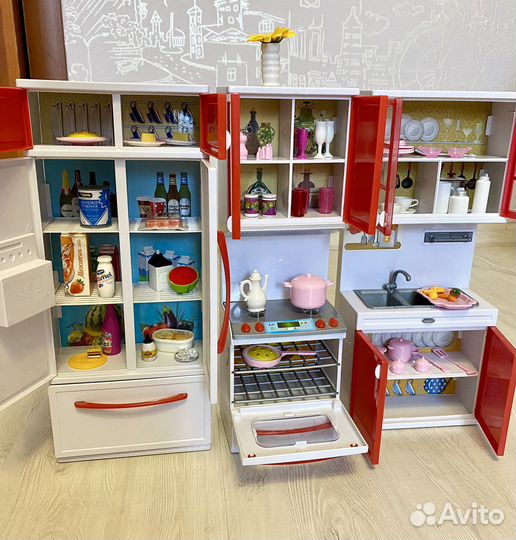 Домик кукольный для Барби с мебелью