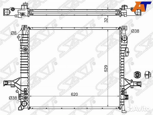 Радиатор volvo XC90