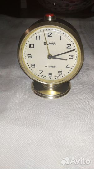 Будильник Слава СССР винтаж