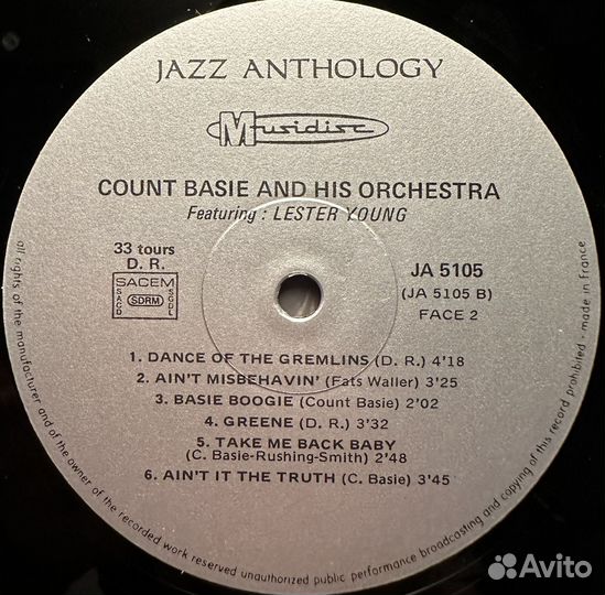 Count Basie And His Orchestra (Франция 1975г.)