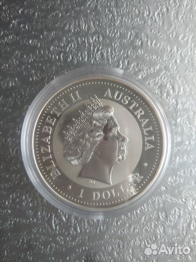 Монета 1 доллар 2003 Австралийская кукабарра