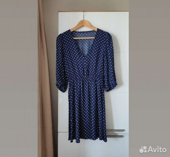 Платье Oysho в горошек размер xs 40-42