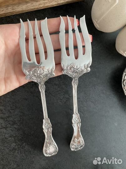 Посеребренные винтажные вилки, США