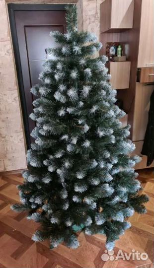 Елка искусственная заснеженная литая