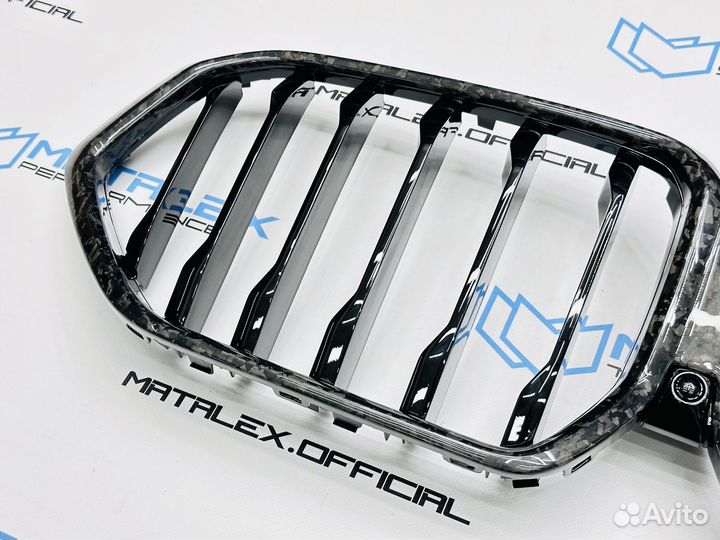 Решетка радиатора BMW X6 G06, кованый карбон