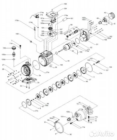 Запчасти grundfos MQ. Sololift WS