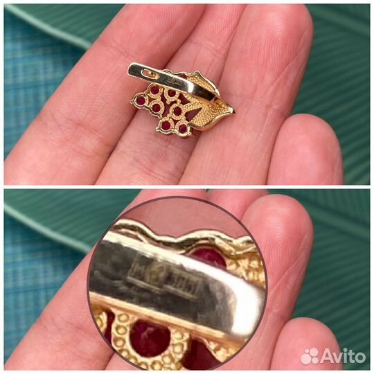 Золотые серьги 585 пробы