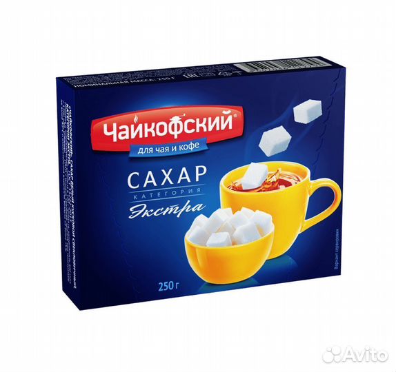 Чайкофский Сахар белый кусковой 250 г