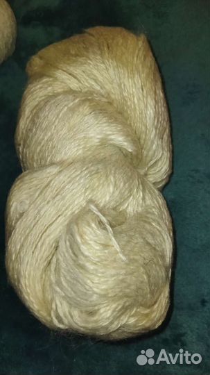 Пряжа шерсть беленая