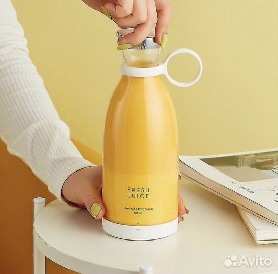 Ручной блендер переносной для соков и смузи
