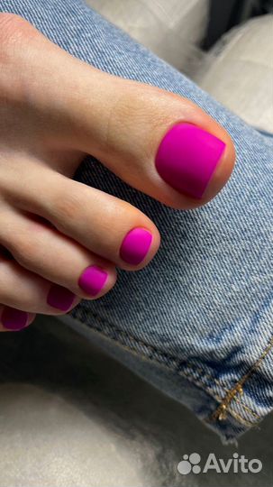 Педикюр с покрытием гель -лак