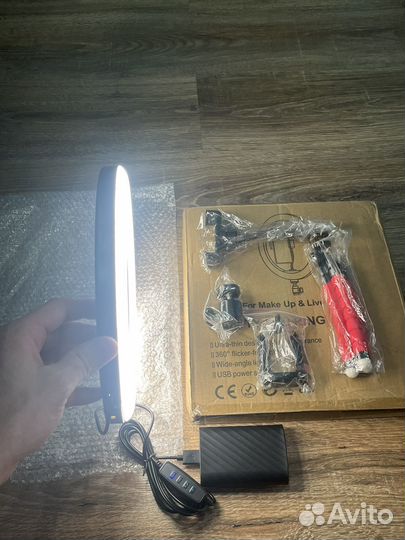 Кольцевая лампа 26 см 15 Вт 3 режима usb