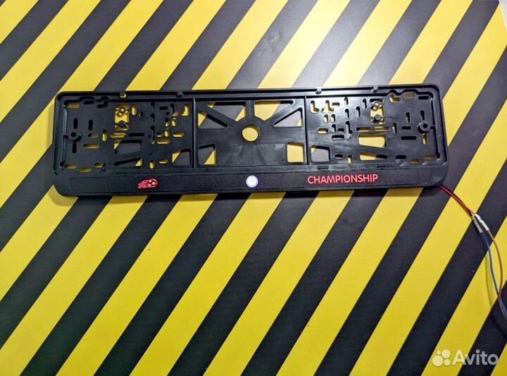 Номерная рамка c вашим логотипом и дизайном