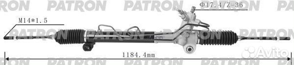 Рейка рулевая nissan X-trail 01-07 PSG3047 patron