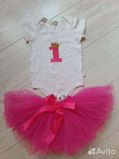 Боди с юбкой на годик (костюм)