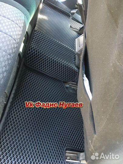 Эва коврики на Лада Приора с бортами