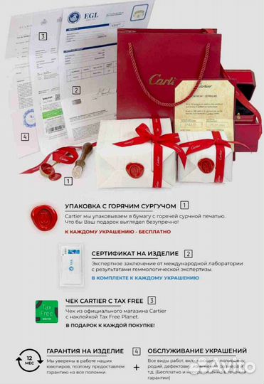 Браслет Cartier Love, белое золото 0,12ct