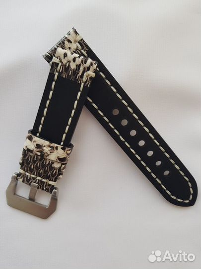 Ремешок для часов 22 мм. Кожа змеи. Питон