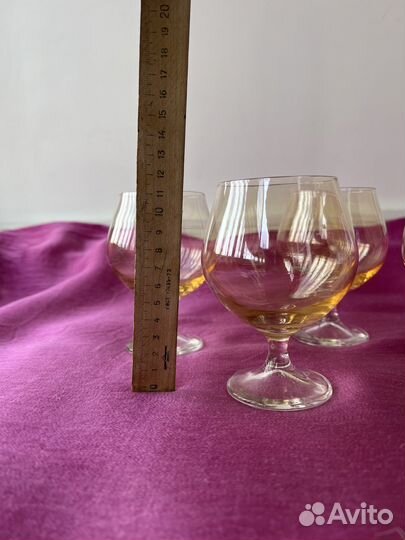 Бокалы из цветного стекла СССР
