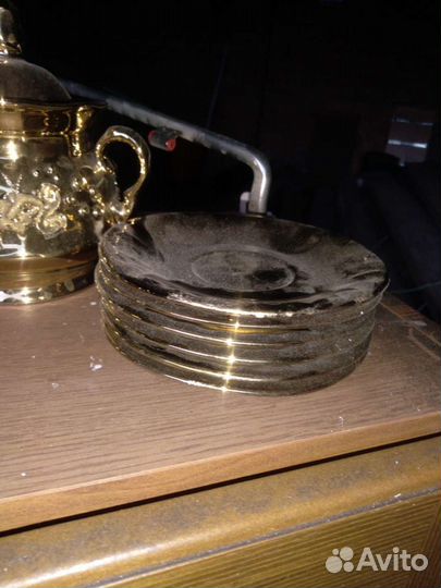 Чайный сервиз. Сервиз золотая роза