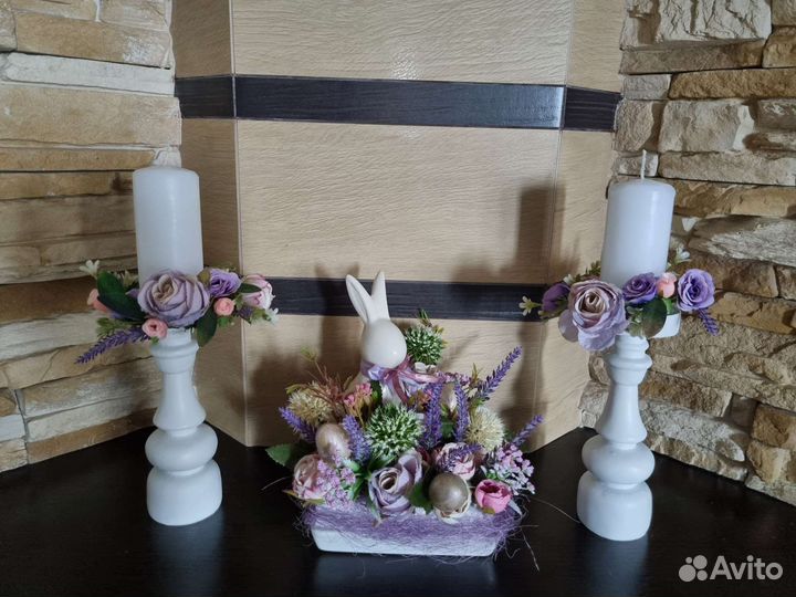 Тыква декоративная, пасхальный декор