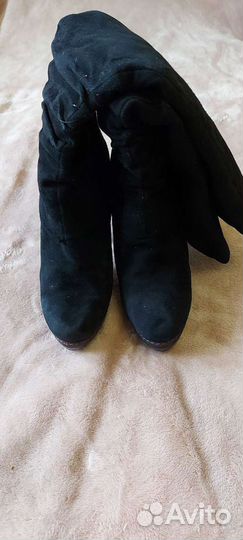 Сапоги демисезон замша 35 р
