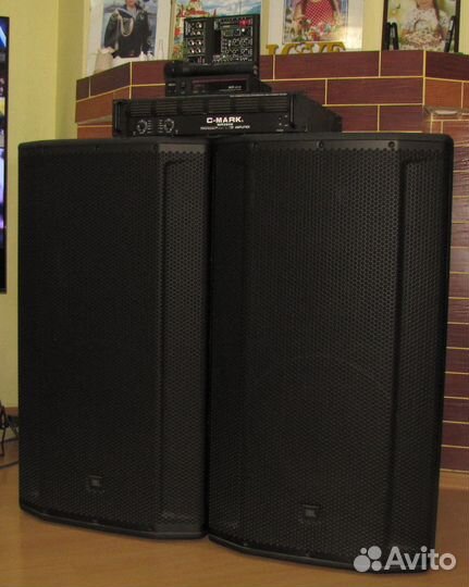Колонки JBL 800-1600W 2ш Усилитель Микшер Микрофон