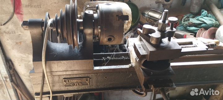 Антикварный Токарный станок по металлу по дереву