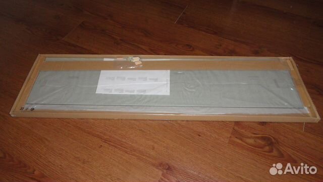 Икеа Полка Закаленное стекло 116 х 26 см экби