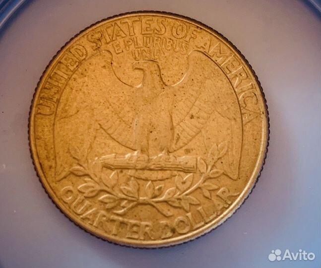 Монета США 1/4 доллара