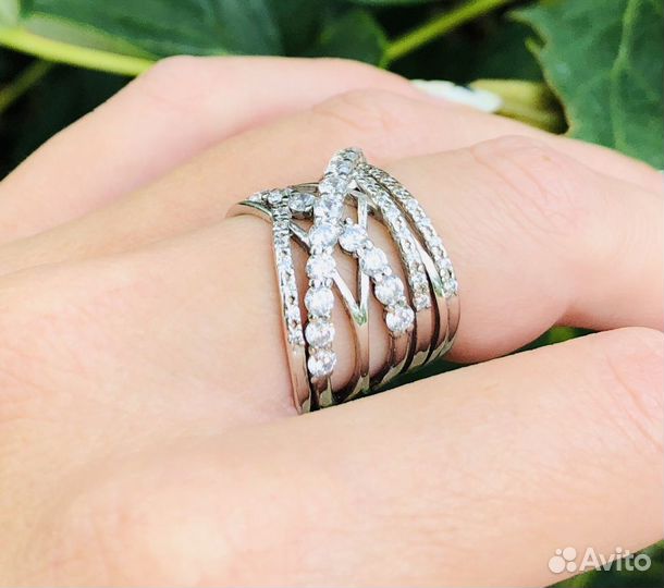 Кольцо серебро