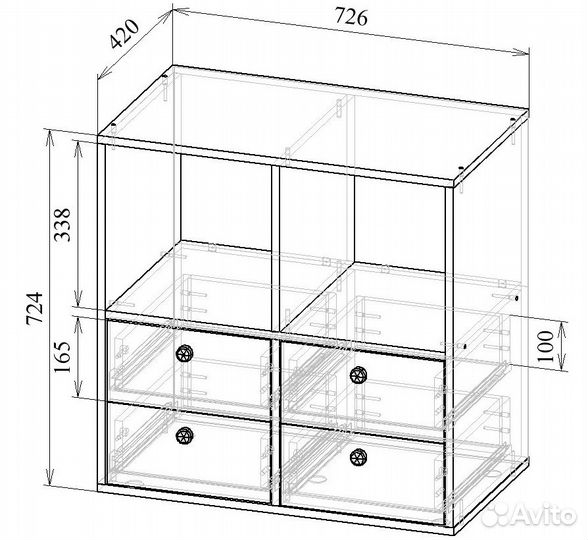 Комод-тумба Прайм-22-8