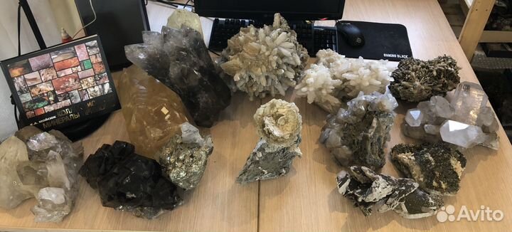 Большая коллекция минералов, 1190 образцов