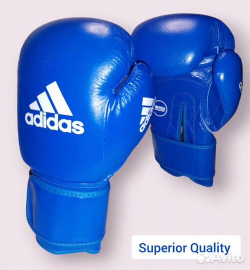 Боксерские перчатки 10/12 oz Adidas. Кожанные