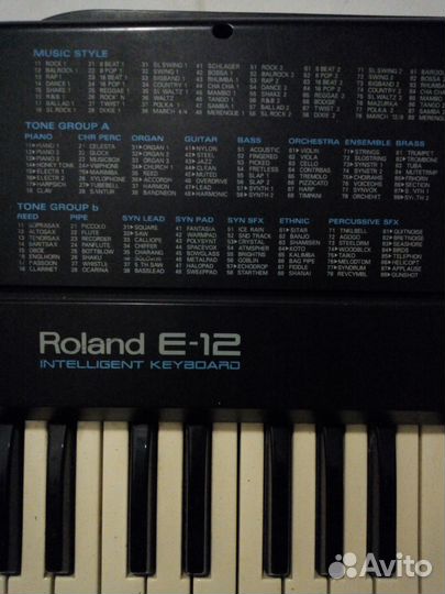 Синтезатор Roland E-12 на запчасти